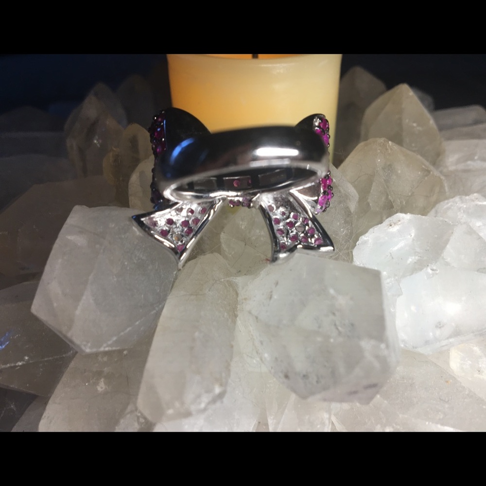 EFFY Pink Sapphire 3.91 tcw Bowtie NWT Ring 💖 - Picture 8 of 13